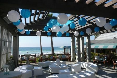 Outdoor Seating With Balloons